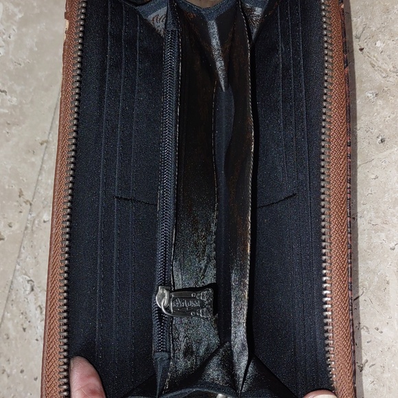 Trinity Ranch by Montana West Tooled Faux Leather Wristlet/Wallet - Picture 7 of 14